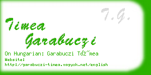 timea garabuczi business card